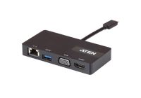 Logo Mini station d'accueil multiports  usb-c 1xusb-c 1xhdmi 1xvga 1xrj45 uh3232-at