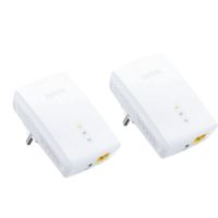 Logo 2 adaptateurs cpl homeplug av2 1200 mbps - rj-45 gbps - mimo zy-pla5405duo