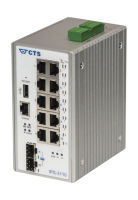 Logo Ips-3110sfp, commutateur industriel 8x 100/1000t rj45, 2x combo 100/1000 rj45/sfp