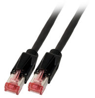 Logo C�ble patch rj45 s/ftp, cat.6a, tm21, datwyler 7702, 0,5m, noir k8708sw.0,5