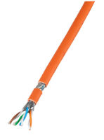 Logo Infralan cat.7 1000 awg23, s/ftp 8p cpr eca orange, 25m 99980dx.25-cpr