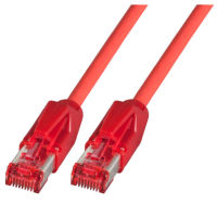 Logo C�ble patch rj45 s/ftp, cat.6a, tm21, datwyler 7702, 0,5m, rouge k8708rt.0,5
