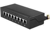 Logo Panneau de brassage rj45, cat.5e, 8 ports, noir, blind� 907791