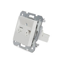 Logo Prise t�l�phonique panasonic karre 1 x rj11 - bastidor�m�tal garras - couverture�blanc gh-90963613