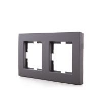 Logo Frame panasonic novella 2 �l�ments horizontal/verticale technopolym�re, fume (compatible karre) gh-vk92180642