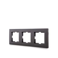 Logo Frame panasonic novella 3 �l�ments horizontal/verticale , technopolym�re, fume (compatible avec les m�canismes de karre) gh-vk92