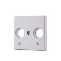 Logo Couverture panasonic novella - r-tv-sat, couleur�argent (compatible avec les m�canismes de karre) gh-vk92205085