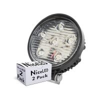 Logo Pack 2 spots led 18w 990lm 6000�k 9-33vdc ip68 autom�viles/n�utica 30.000h [kd-wl-232-18w-cw-pk2-ap]  - couleur blanc froid