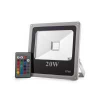 Logo Projecteur led 20w 1.600lm ip65 t�l�commande rgb 30.000h [hx-fl20-rgb]  - couleur rvb