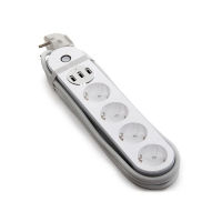 Logo Prise de courant multiple schuko intelligente - 4 x prise + 4 x usb - compatible alexa-google home kz-tp07