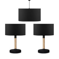 Logo Pack 2 l�mparas de mesa/lampe � suspension 