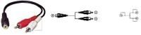 Logo Cordon rca-fem./2 x rca-m?le, long: 20cm. 3323484