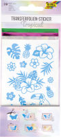 Logo Folia feuille de transfert � autocollants tropical,19 pi�ces 57906569