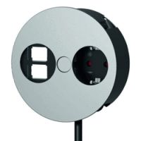 Logo Prise encastrable twister 1 prise 220v +2 keystone bac931001