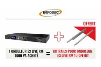 Logo Infosec onduleur e3 live rm - 1000 va + kit rackable offert 808582