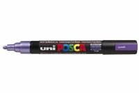 Logo Uni-ball marqueur  pigment posca (pc-5m) violet mtallique