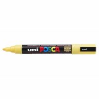 Logo Posca marqueur  pigment pc-5m, jaune paille 5664278