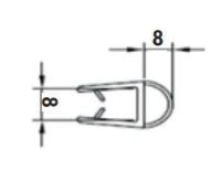 Logo Luisina - joint ballon pour paroi en verre 8 mm asps208s3