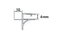 Logo Luisina - joint bas horizontal pour paroi en verre 6 mm asbs126b2