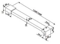 Logo Luisina - barre parallle support mural 1600 mm assup10