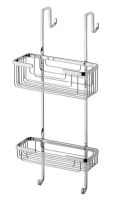 Logo Luisina - filly - porte objets en fils pour cabine douche  2 bacs -
