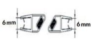 Logo Luisina - joints fermeture magntique pour paroi en verre 6 mm