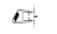 Logo Luisina - joints fermeture magntique pour paroi en verre 8 mm