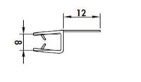 Logo Luisina - joint fermeture verticale pour paroi en verre 8 mm asps208s1