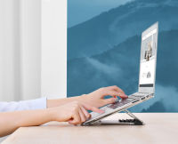 Logo Alba support pour ordinateur portable mhlaptop, en aluminium 74800196