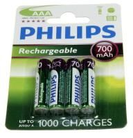 Logo Aaa philips rechargeable batterie aaa 700mah nimh 4- blister 392807