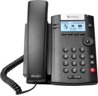 Logo Vvx 201 2-line desktop phone with dual 10/100 ethernet ports. poe only. ships without power supply. 2200-40450-025