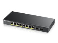 Logo 8 ports gbps rj45 poe - 2 ports gbps sfp - 802.3at budget 70 w - desktop - sans ventilateur zy-gs190010hp