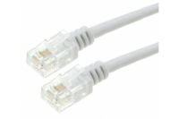 Logo Cordon adsl 2+ � paires torsad�es avec connecteur rj11 - 20 m blanc 282061
