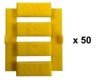 Logo Lot de 50 inserts jaunes / ngc155x ngc1602