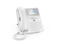 Logo Snom d735 tel sip 12 comptes blanc  poe 1 usb 8 touches lcd / mains libres / giga     ref4396 d735w