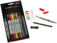 Logo Copic kit de marqueurs hobbymarker ciao 5+1, couleurs hue 70000651