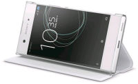 Logo Sony scsg30 style etui flip pour xperia xa1 blanche h732028