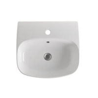 Logo Lavabo cramique suspendu avec plage 50x45 nolita - noli5024