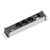 Logo Multiprise rackable 3 prises + 1 emplacement gst18 bac9220231