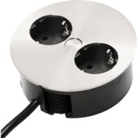 Logo Prise encastrable ronde twister 2 prises 220v bac931000