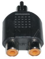 Logo Adaptateur rca-m?le/ 2x rca-fem. mono 4700403