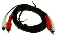 Logo C?ble audio 2x rca-m?le/2x rca-m?le, 2,5mtr. 2646603