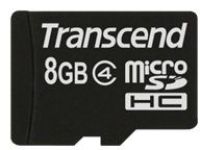 Logo Transcend carte memoire flash 8go class 4 microsdhc 1630179