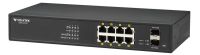 Logo Switch web smart 8 ports giga poe+  et 2 gbe sfp metal / 0 a 45 c nsh-2410p
