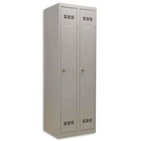 Logo Pierre henry vestiaire mtal industrie propre 2 casiers largeur 60 cm gris perle 132912