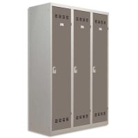 Logo Pierre henry vestiaire mtal industrie sale 3 casiers largeur 120 cm gris perle basalte 133049