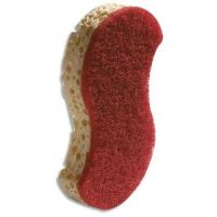 Logo Spontex lot de 10 eponges gratounett rouge faces r�curage et �ponge v�g�tal - dim. : 14,9 x 2,8 x 8,6 cm 702258