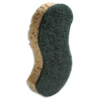 Logo Spontex lot de 10 eponges gratounett verte faces r�curage et �ponge v�g�tal - dim. : 14,9 x 2,8 x 8,6 cm 702256