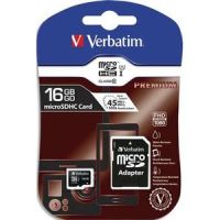 Logo Verbatim carte microsdhc 16go+adaptateur class 10/u1 44082 283470