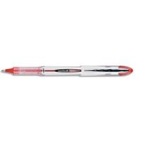 Logo Uni-ball stylo roller pointe m�tal moyenne encre liquide rouge ub200r 340743